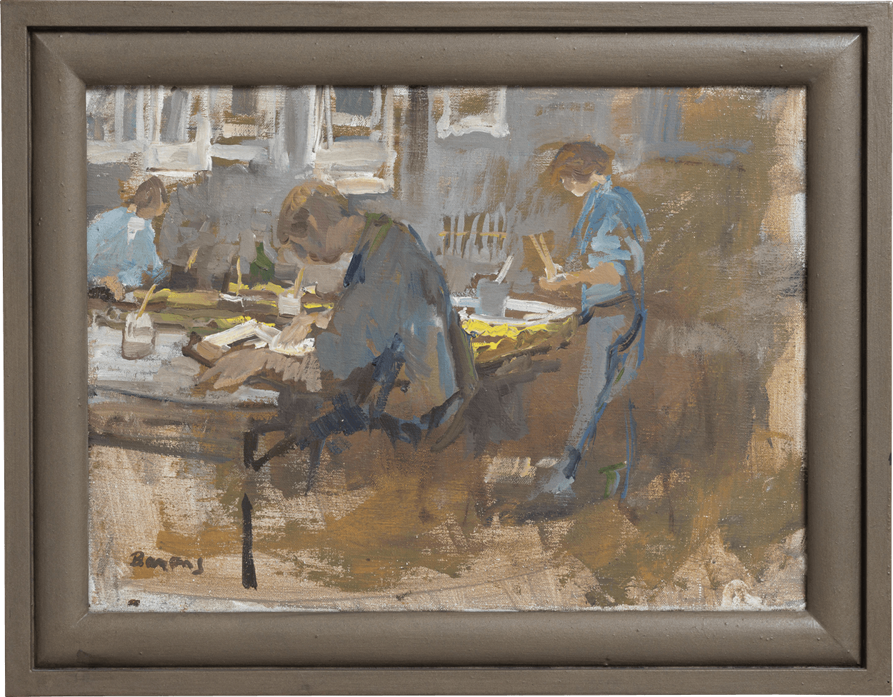 Vroeg 20e eeuws profiel - Reproductie voor <i>Atelier Sainthill</i> door Hans Bayens, 1996 - 