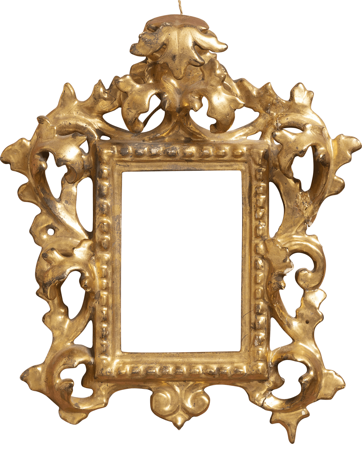 Gestoken vergulde ornamentlijst - 17e eeuwse Toscaanse stijl, antiek - Circa 1850