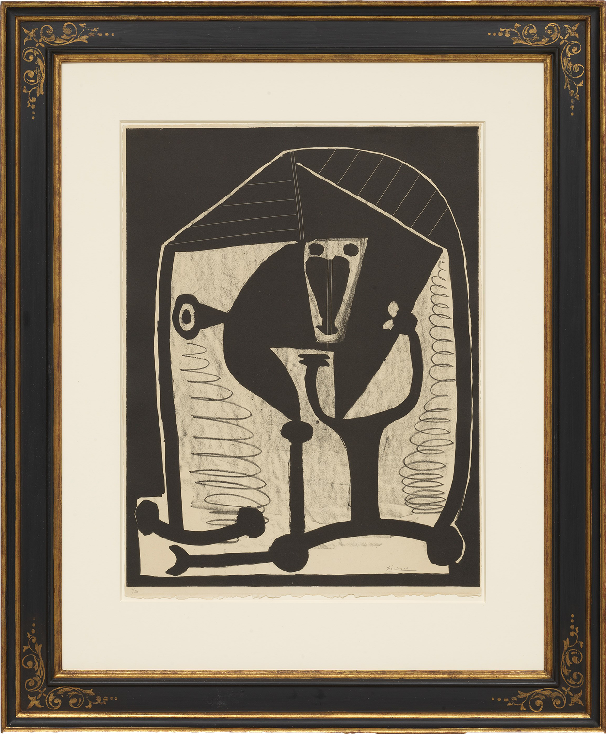 Casetta lijst - Reproductie voor Figure door Pablo Picasso, 1948 - 17e eeuw